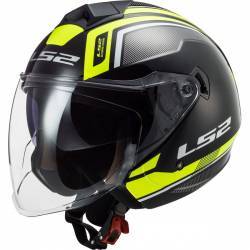 Casco ls2 twister ii flix amarillo hv