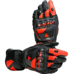 GUANTES DAINESE DRUID 3 NEGRO/ROJO FLUOR
