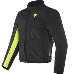 CHAQUETA DAINESE SAURIS 2 D-DRY BLACK/BLACK/YELLOW FLUO