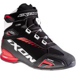 ZAPATILLAS IXON BULL WP NEGRO/BLANCO/ROJO