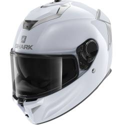 CASCO SHARK SPARTAN GT BLANCO/SILVER GLOSSY W01