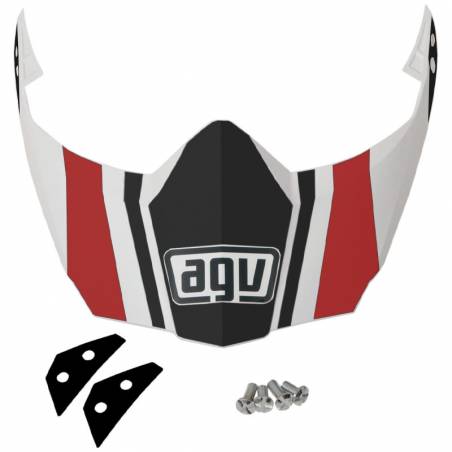 VISERA AGV AX-8 DUAL EVO TOUR ROJO